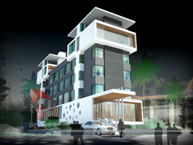 Architectural Photorealistic hotel design,3d Architectural Animation