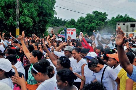 Marcha contra la violencia en República Dominicana