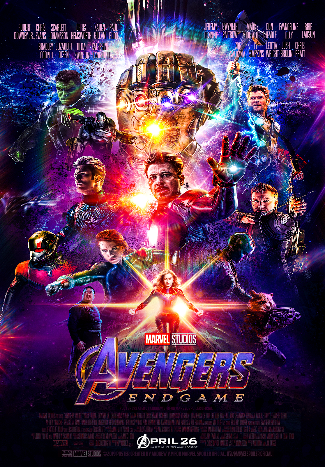 Avengers Endgame Poster Oficial Hd