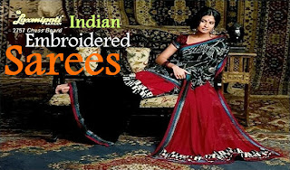 Indian Designer Embroidered Sarees