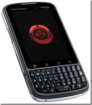 motorola droid pro inclinado