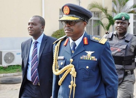 Airforce Chief on Trial for Fraud Storms Court Wearing His Full Military Regalia (Photos)