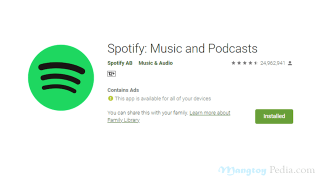 Aplikasi Streaming Musik Spotify