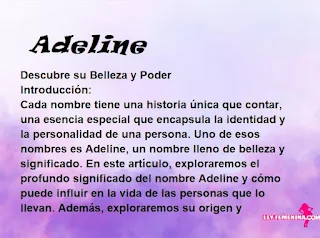 significado del nombre Adeline