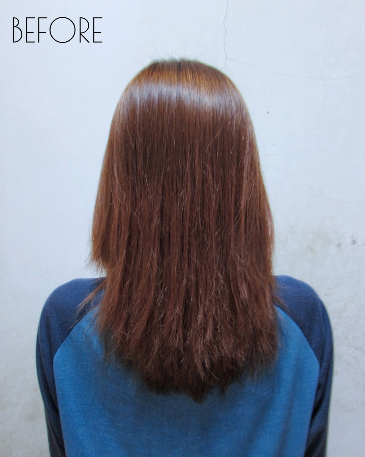 Hasil Cat Rambut  Golden Brown  Tanpa Bleaching