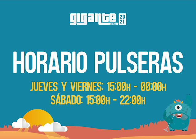 Horarios Recogida Pulseras Gigante 2021