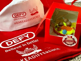 Defy apron and pet and cupcake for Cupcakes of Hope