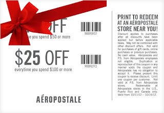 Free Printable Aeropostale Coupons