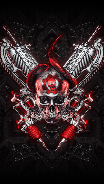 Gears 5, Tattoo, Skull, Game, Hd, 4k, Gears 5 Images