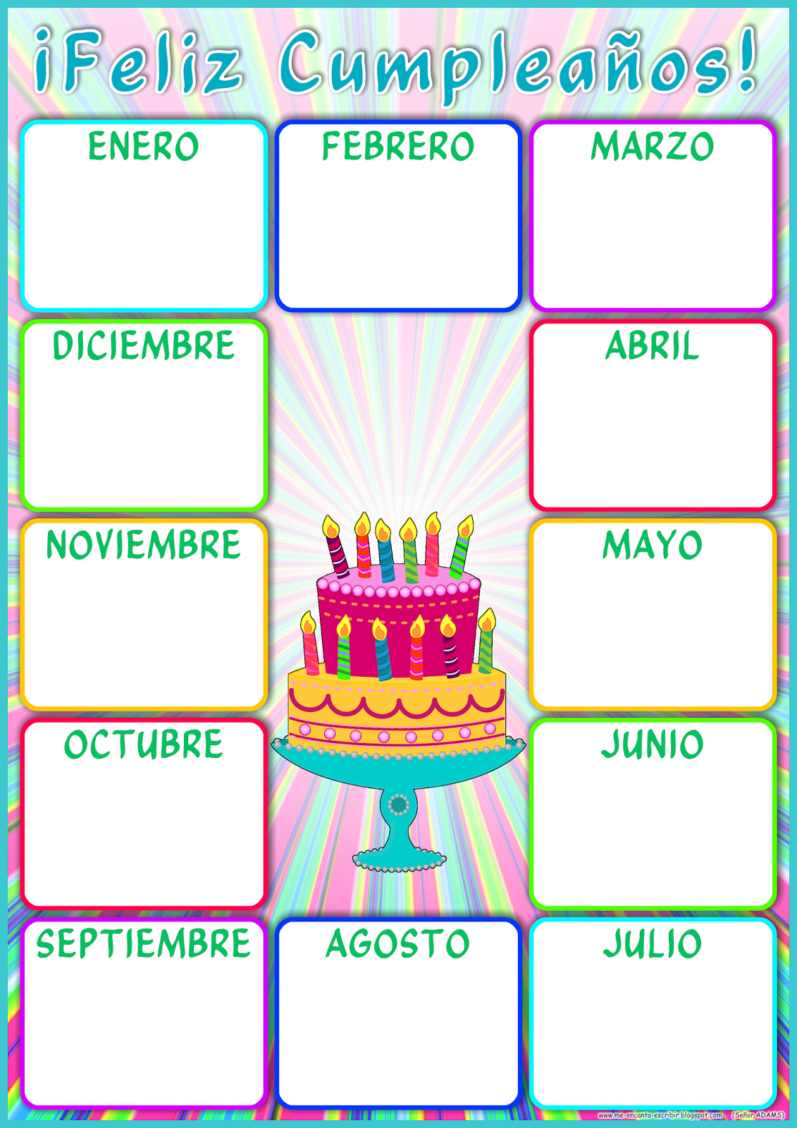mi calendario cumpleaños