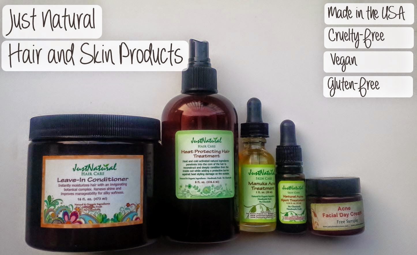 Natural Beauty Just Natural Hair And Skin Products Review
