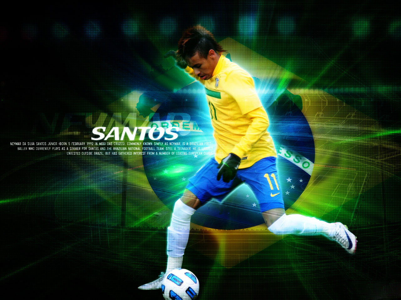 Neymar Da Silva Brazil 2012  Wallpapers Pictures