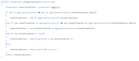 C#: Recursive Read Exception along with Inner Exception