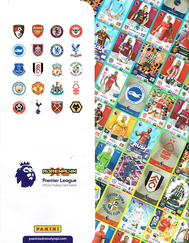 Football Cartophilic Info Exchange: Panini - Adrenalyn XL Premier League  2024 (14) - Game Board