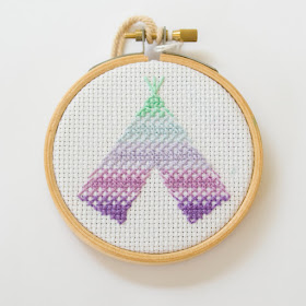 Tent cross stitch by we laugh indoors