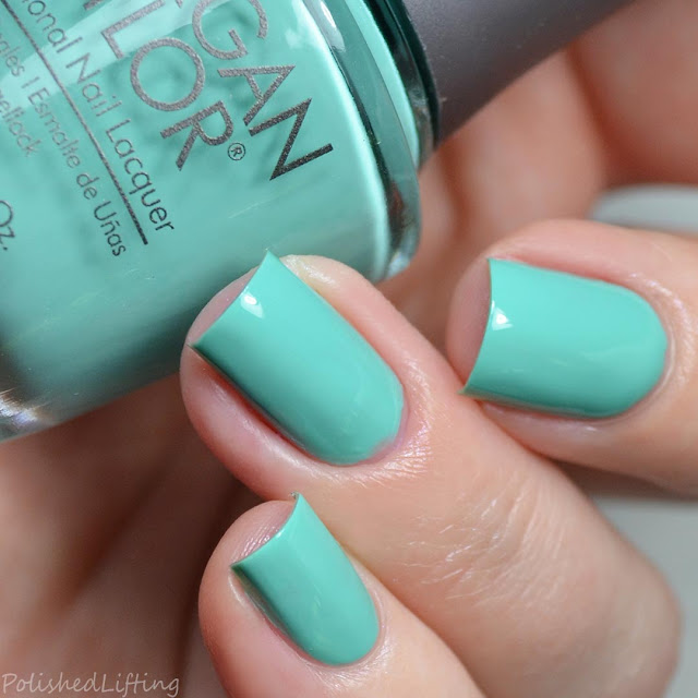 teal creme nail polish