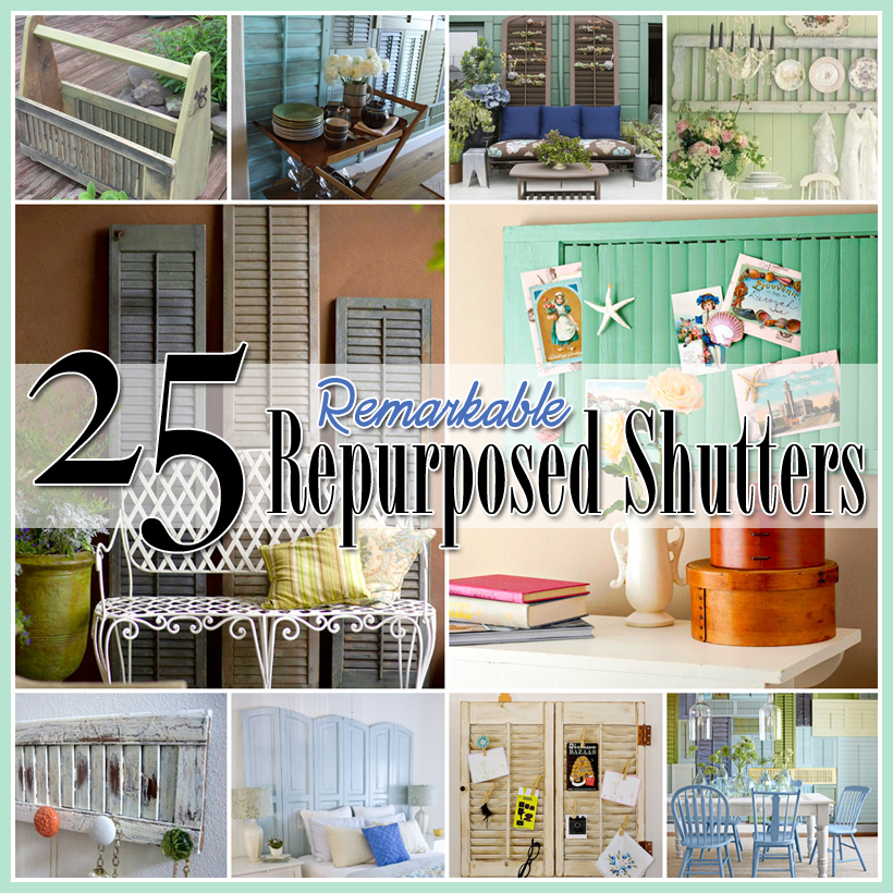 25 Repurposed Shutter  Decorating  Ideas  The Cottage Market