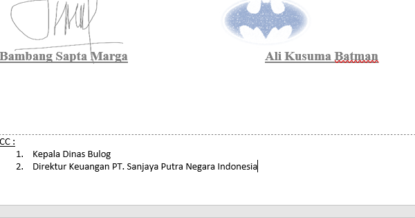Contoh Surat Yang Ada Tembusannya Nusagates