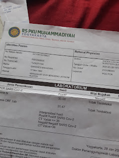 Hasil tes positif covid 19 rs pku muhammadiyah kota yogyakarta,  hasil tes pcr positif itu seperti apa, contoh hasil tes pcr positif covid