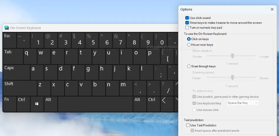 Basic On-Screen Keyboard