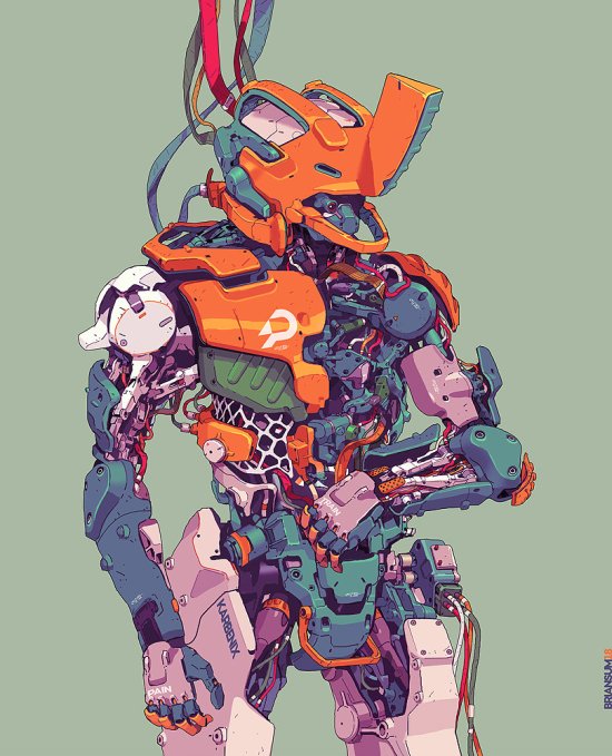 Brian Sum artstation arte ilustrações ficção científica cyberpunk estilo anime