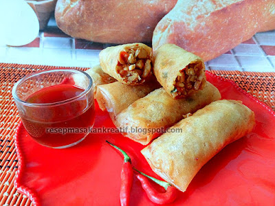 RESEP LUMPIA SEMARANG ISI REBUNG SAUS MANIS PEDAS  Resep 