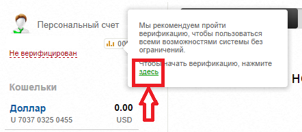 Advanced Cash верификация 1