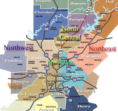 Metro Atlanta map