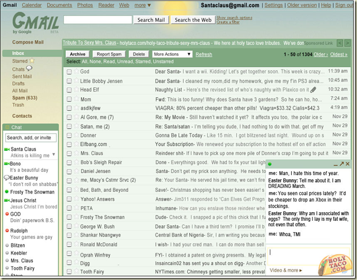 santa email