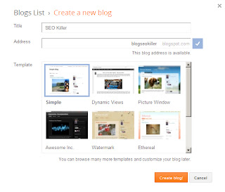 Cara membuat Blog di Blogger - cara membuat Blog SEO terbaru