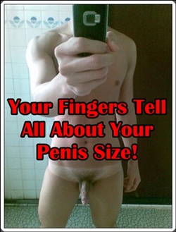 Your Fingers Tell All About Your Penis Size!