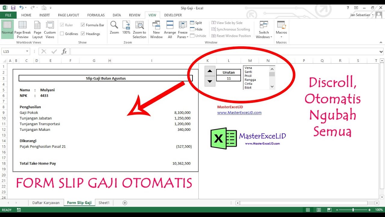 Cara Membuat Format dan Contoh Slip Gaji Karyawan