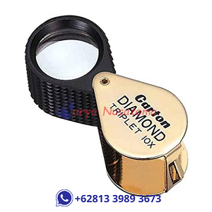 Lensa Geologi Carton LED Triplet Hand Lens 10x