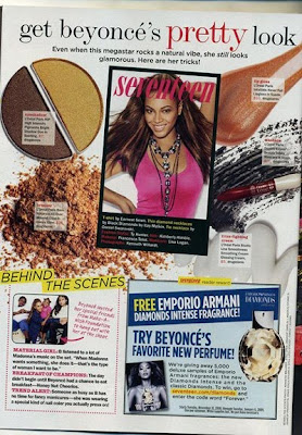 Beyonce Knowles Pretty looks Photoshoot Pictures from Seventeen Magazine