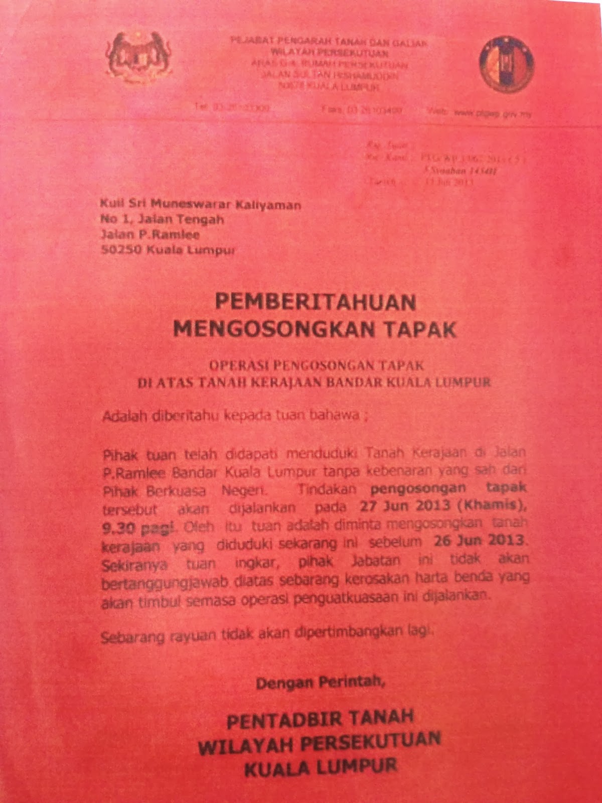 Contoh Surat Keluar Asrama