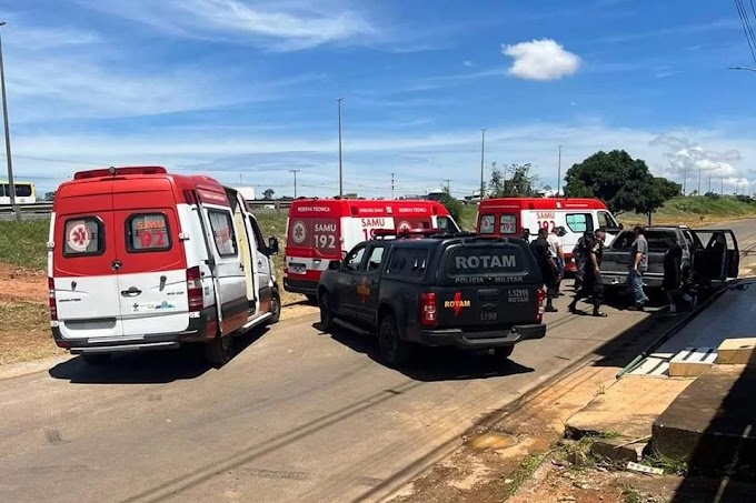 Vídeo: Tiroteio entre assaltantes e Policiais Militares de Goiás deixa três mortos na BR-040