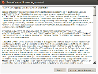 License agreement Teamviewer