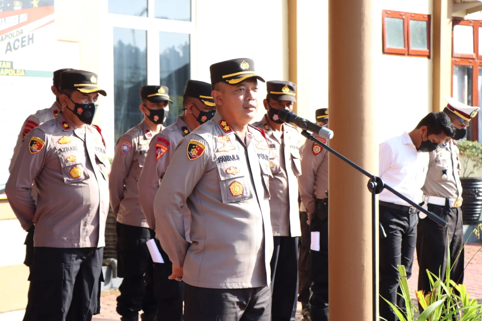 Kapolres Simeulue AKBP Pandji Santoso : Laksanakan Pengamanan Aksi Unjuk Rasa dengan Penuh Tanggungjawab dan Humanis