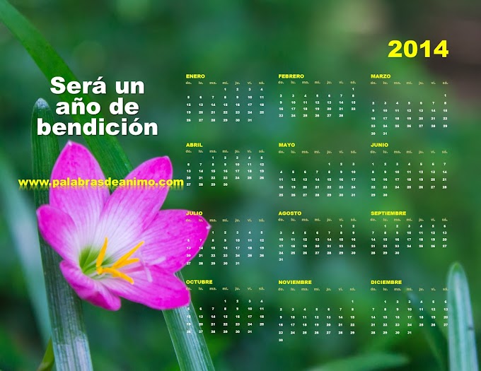 Será un año de bendición - Calendario 2014