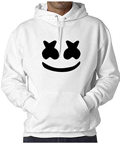 Marshmellow Printed Cotton Hoodies Sweatshirt for Men and Women