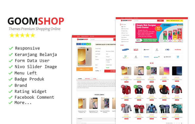 Goomshop Responsive Blogger Template