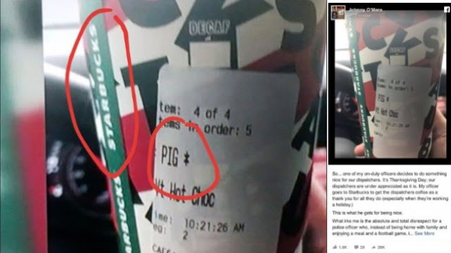 Polisi Dapat Gelas Kopi Tertulis Nama Babi, Starbucks Pecat Karyawannya