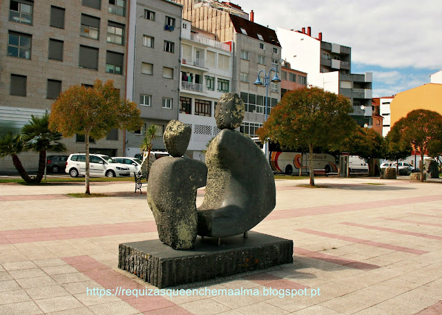 Escultura nos Passeios do O Grove