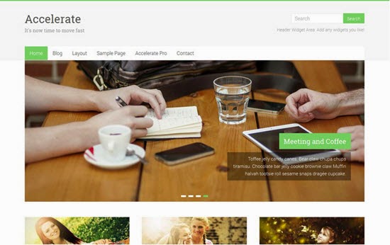 Accelerate Free WordPress Theme