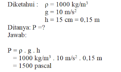 Jawaban Soal Materi Tekanan Zat IPA SMP Kelas 2 Semester 2