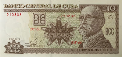 10 Pesos Cuban Banknote