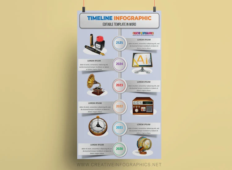 Timeline Infographics modern design