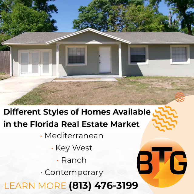 Different Styles of Homes Available in the Florida Real Estate Market
