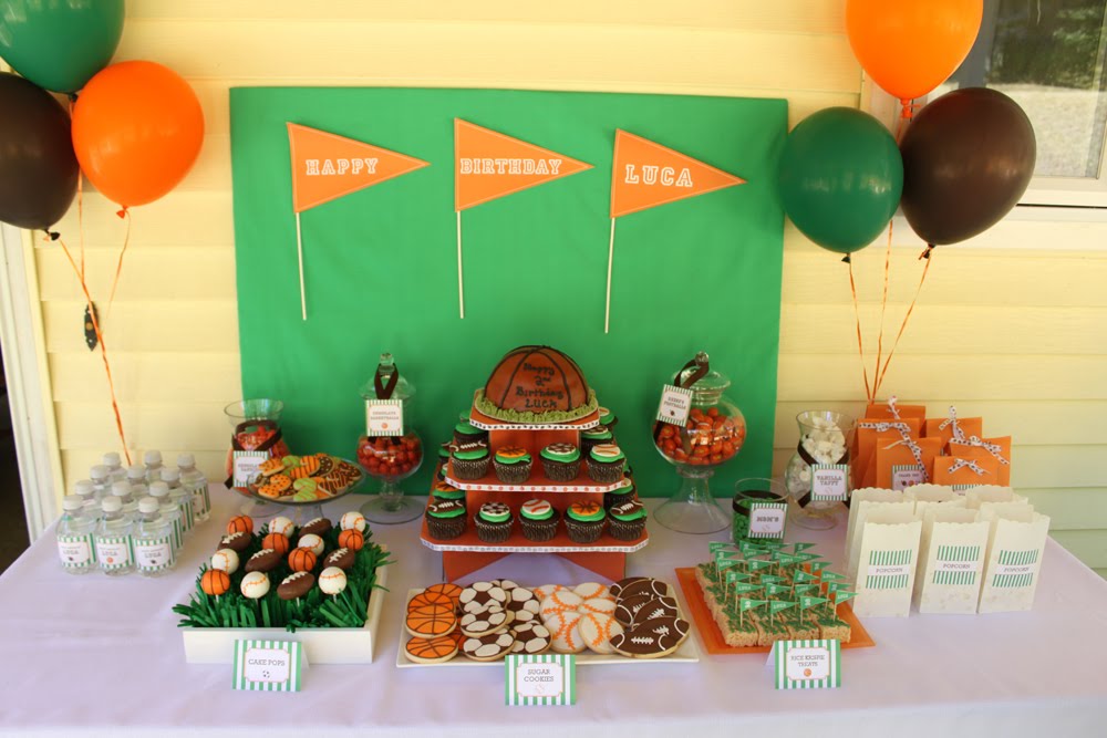 Sports Theme Dessert Table