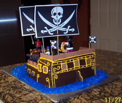 Pirate Birthday Cake on Pirates Theme Birthday Cake   Birthday Cakes